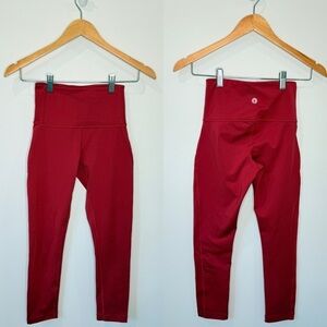 Lapasa Red Women's Gym Workout Leggings (XS)